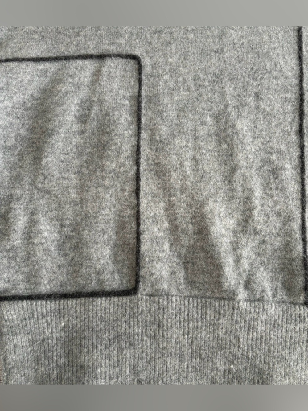 NWT Zara Gray Knit Mock Turtleneck Sweater Sleeve M- Code 1361 - Picture 11 of 13